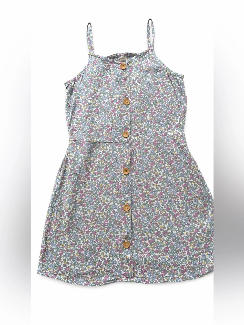 OshKosh B’gosh Girls Floral Dress Size 12 ECOVERO Viscose Sleeveless